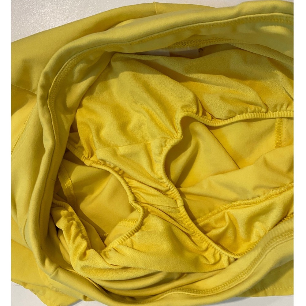 Calia by Carrie Underwood Womens Yellow Layered Tulip Athletic Shorts Size S - Picture 7 of 7